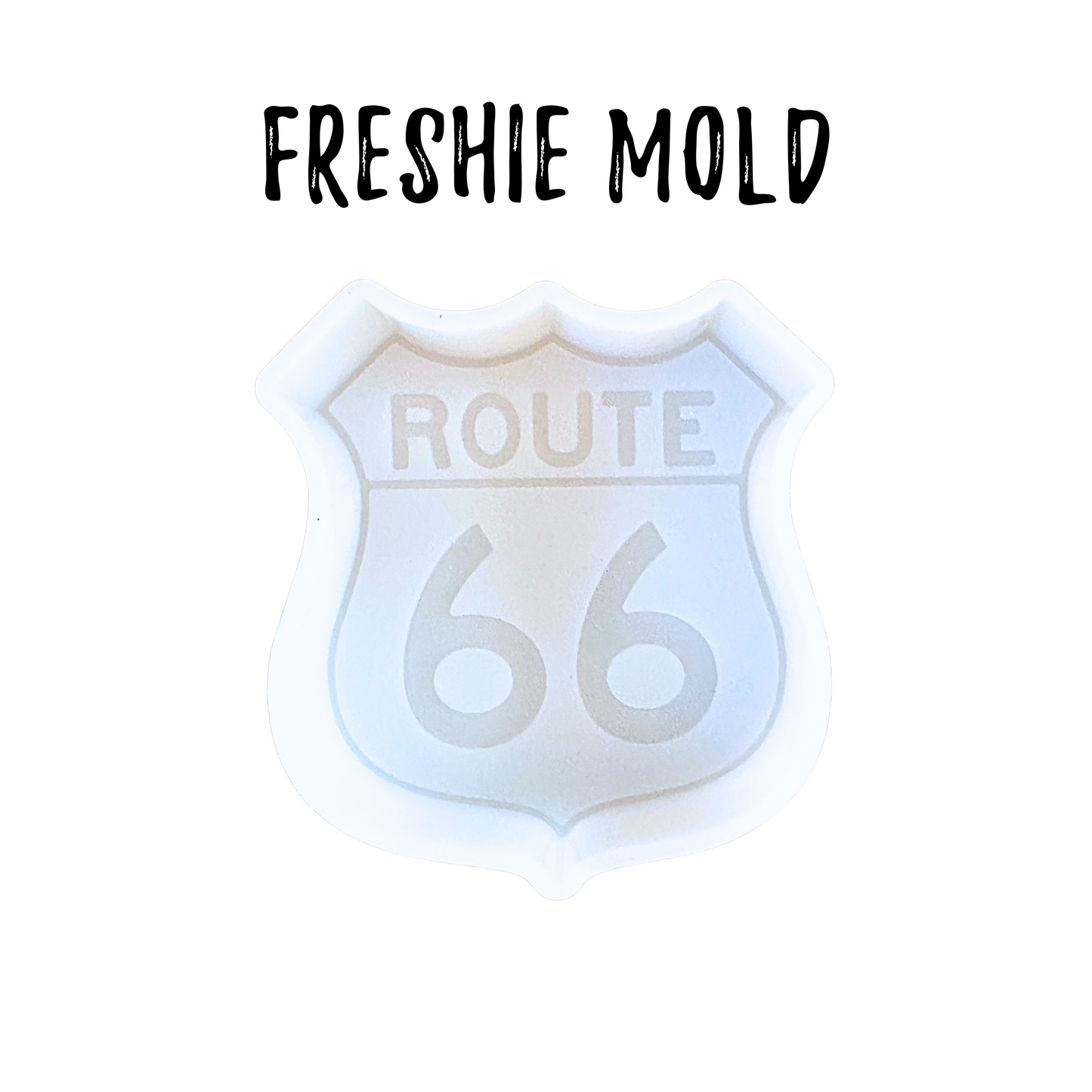 Route 66 Freshie Silicone Mold 3.75 x 3.5 x 0.8”