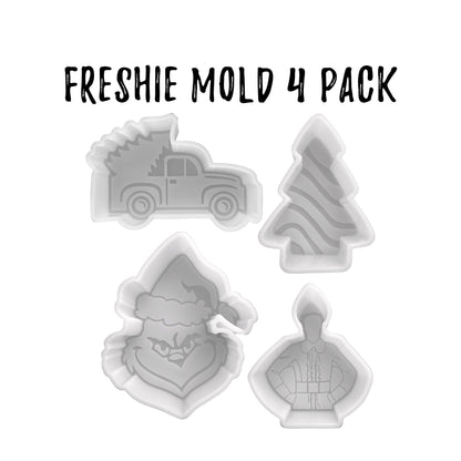 Christmas Freshie 4 Pack Silicone Mold