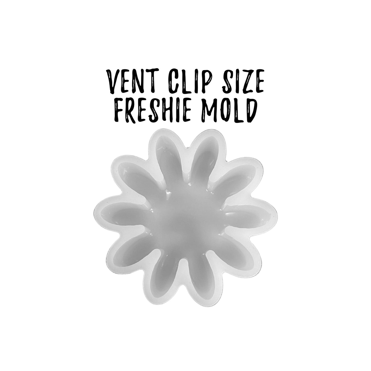 Flower Silicone Mold- Vent Clip Size