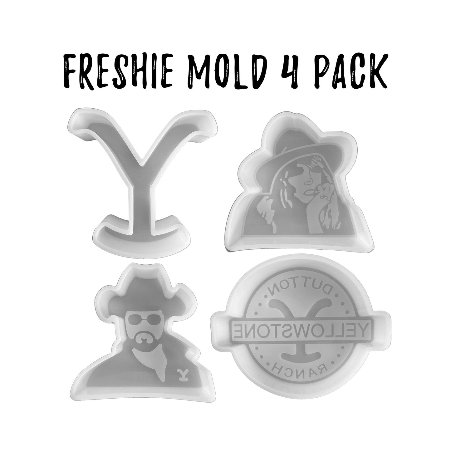 4 Pack- Y Cowboy Silicone Molds
