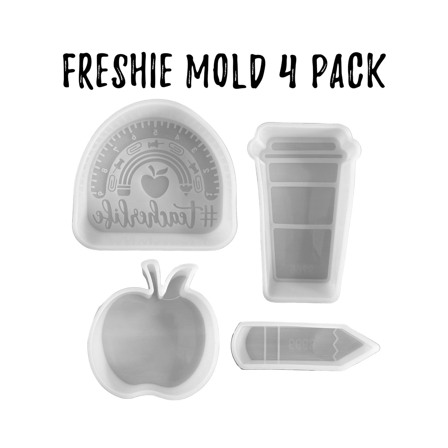 Teacher Freshie 4 Pack Silicone Mold