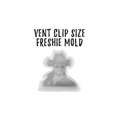 Cowboy Rip Silicone Mold - Vent Clip SIze