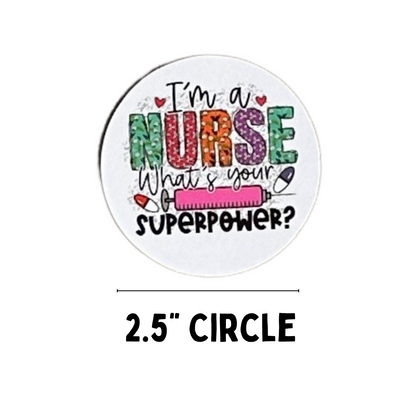 Nurse Cardstock Circles Cutouts Rounds | 24 pk mixed