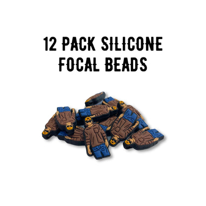 Country Singer Wallen Silicone Focal Bead 12pk