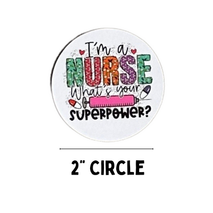 Nurse Cardstock Circles Cutouts Rounds | 24 pk mixed