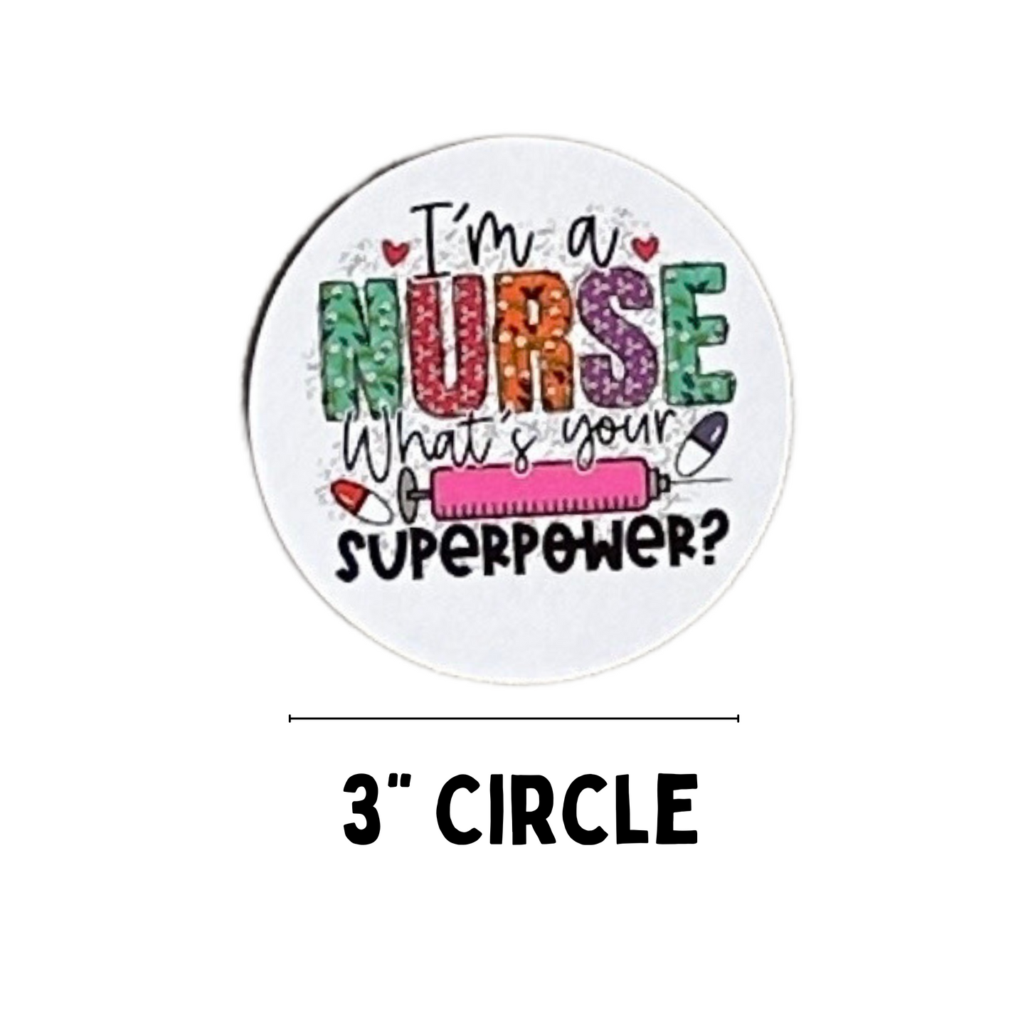 Nurse Cardstock Circles Cutouts Rounds | 24 pk mixed