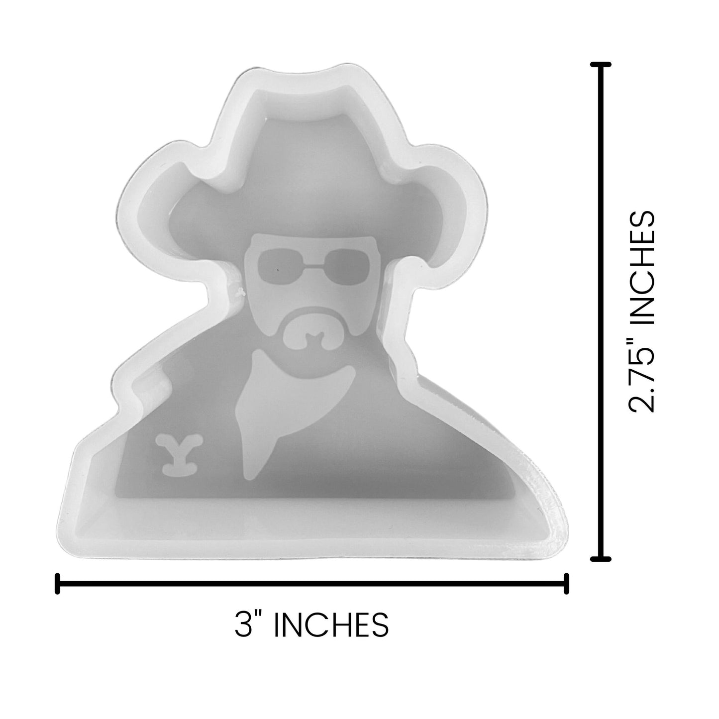 Cowboy Rip Silicone Mold - Vent Clip SIze