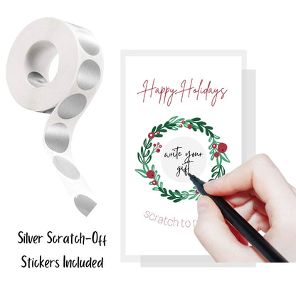 Happy Holidays Scratch Off Discount Cards