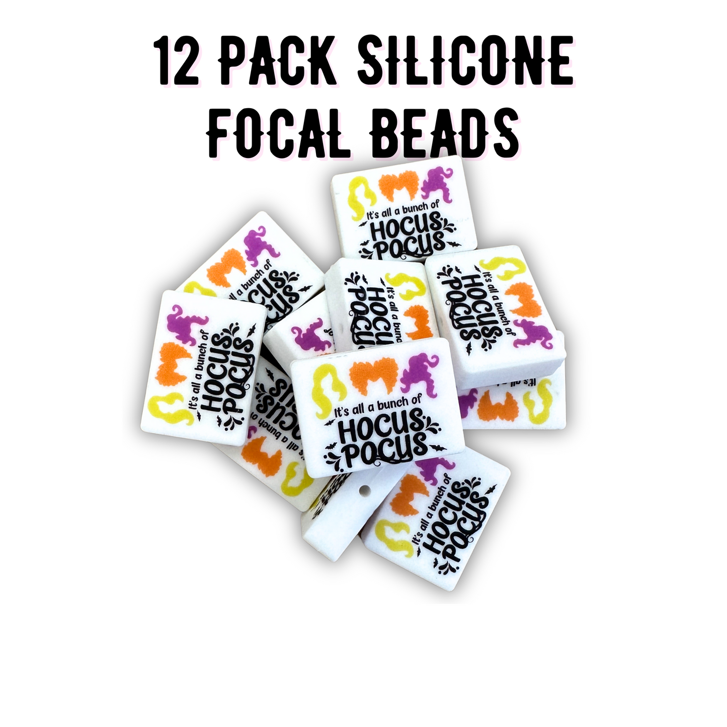 Hocus Halloween Silicone Focal Bead Set | 12 Pack