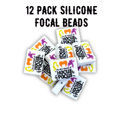 Hocus Halloween Silicone Focal Bead Set | 12 Pack