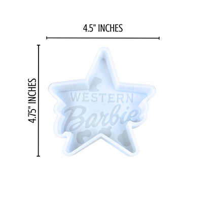 Western Barb Star Silicone Mold