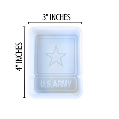 US Army Freshie Silicone Mold 4 x 3 x 0.8”