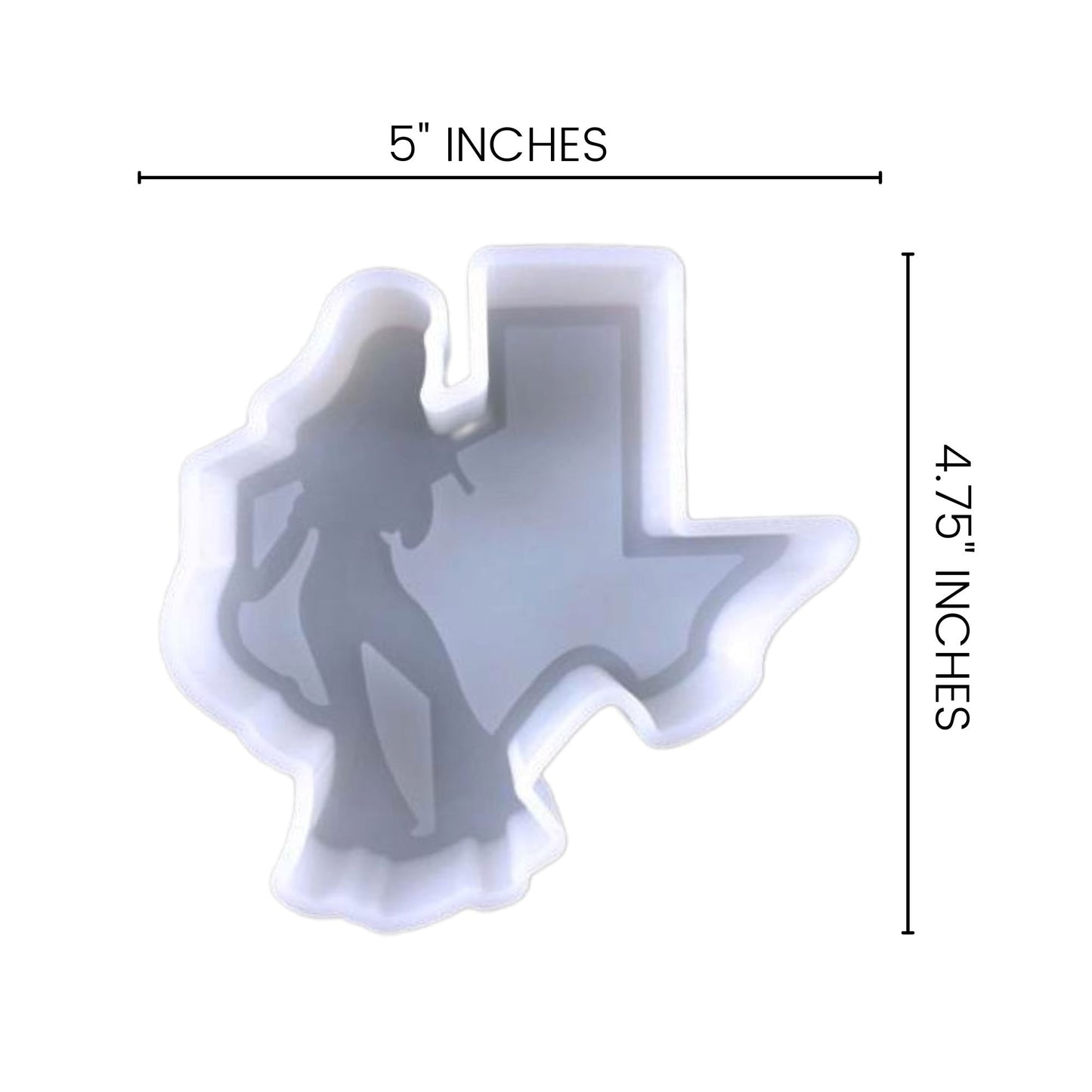 State of Texas with Singer Silicone Mold