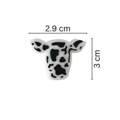 Cow Silicone Bead Mixed Assorted Set | 12 pk