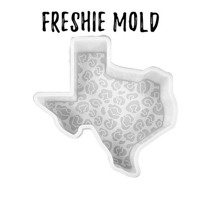 Leopard State of Texas Shaped Silicone Mold