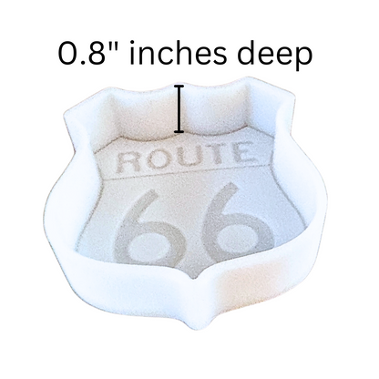 Route 66 Freshie Silicone Mold 3.75 x 3.5 x 0.8”