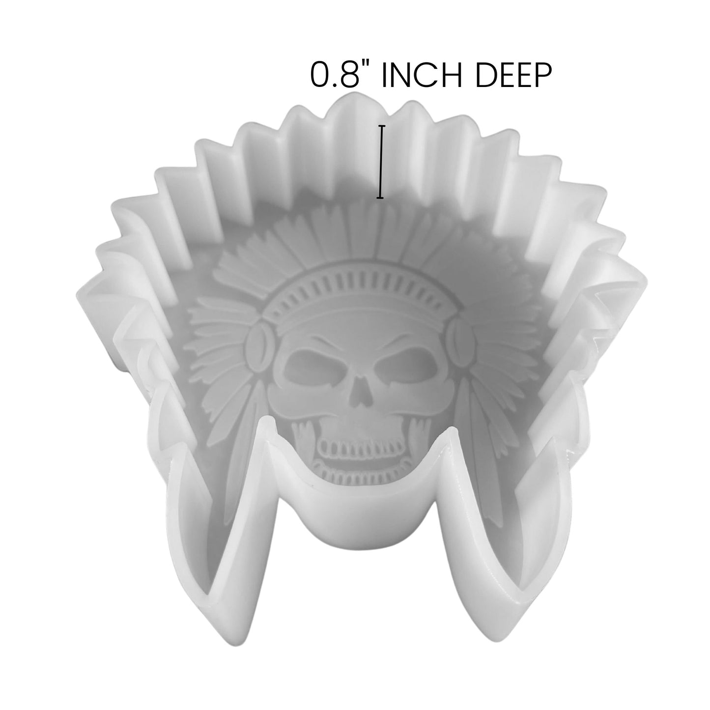 Native American Headdress Skull Silicone Mold