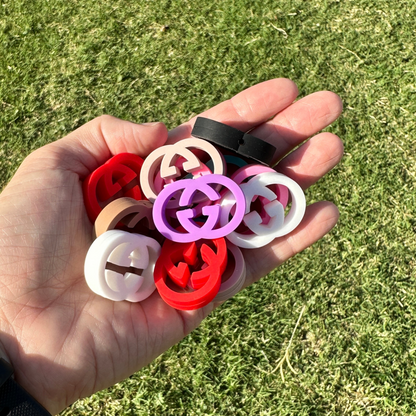 Luxury Boujee Brand G Focal Beads Silicone | 12 pk