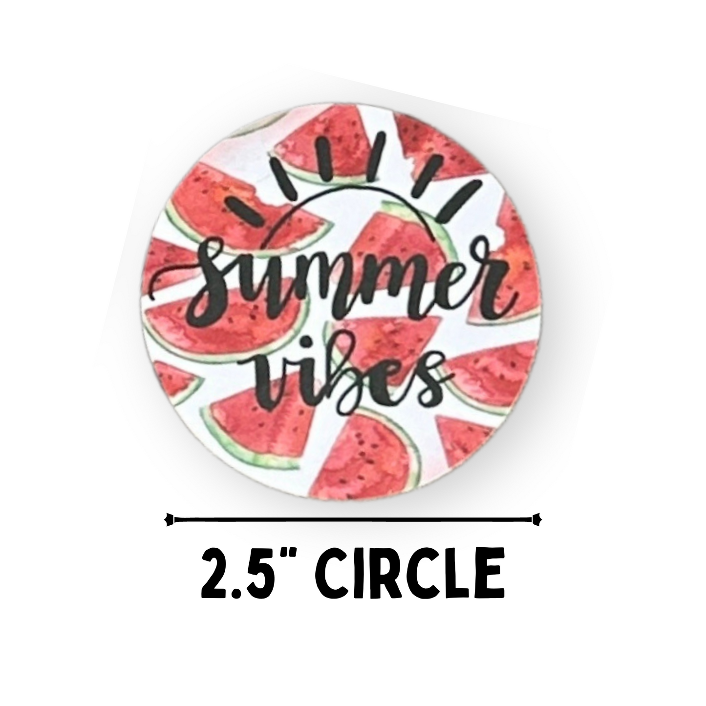 Summer Freshie Cardstock Cutouts Rounds| 12 pk