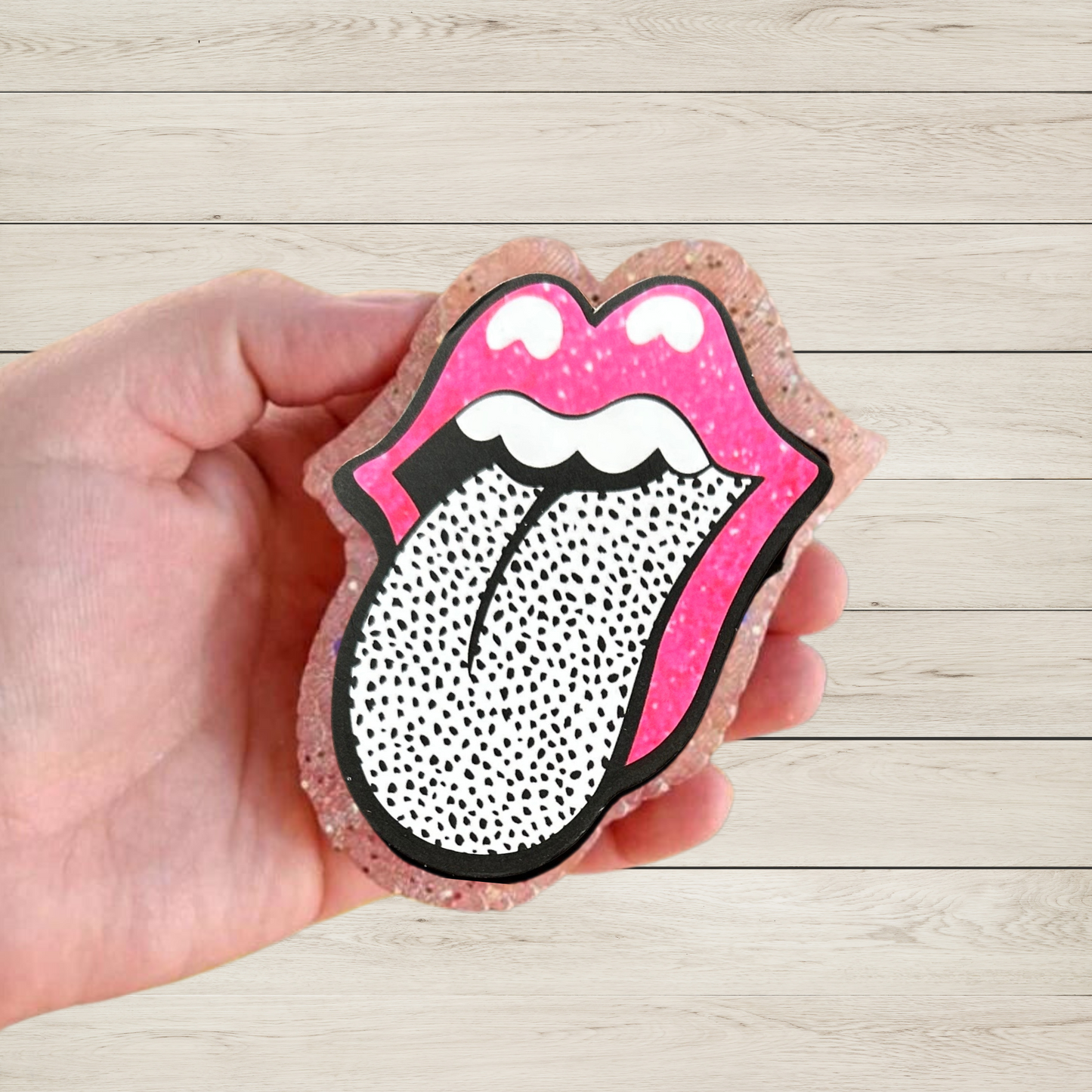 Mouth with Tongue Kiss Freshie Cardstock Cutouts | 13 pk 2.5 in X3.8 in