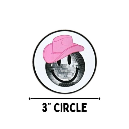Cowgirl Cardstock Cutouts Rounds | 12 pk
