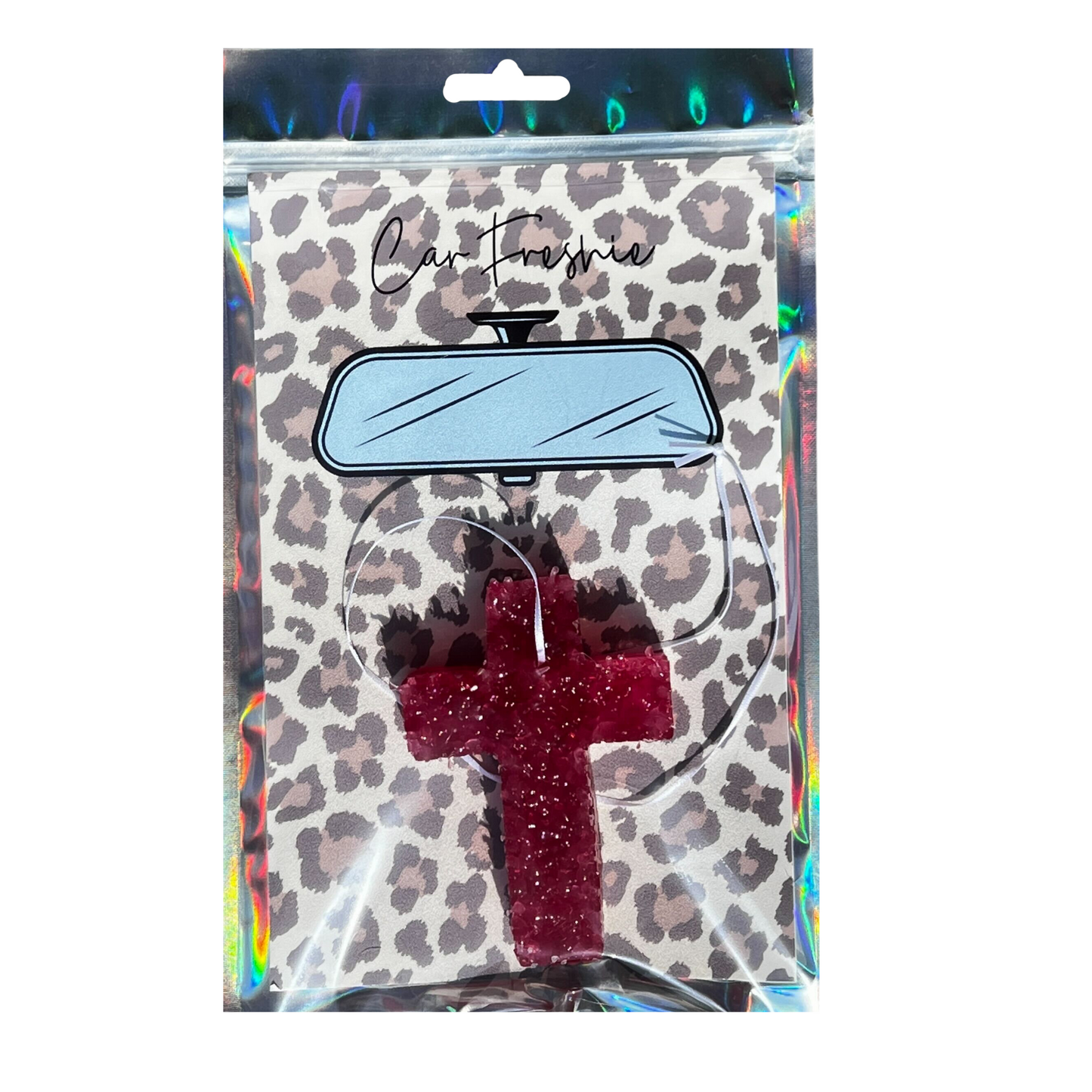 Leopard Background with Rear view Mirror Car Freshie Cardstock Bag Insert | 30 pk