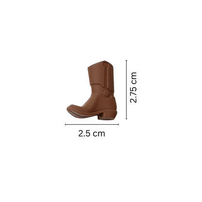 BrownCowboy Boots Silicone Bead | 12 pk