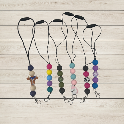 Freshie Hangers with Focal Beads and Bead Barrel Connector Clasps and Keychain Clip Hooks | 10 pk Mixed Random