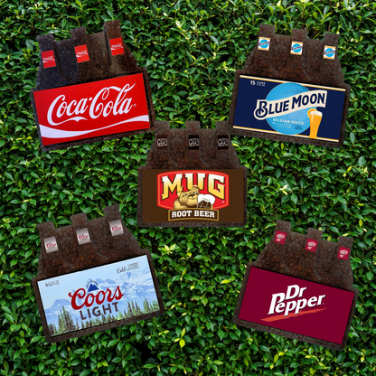 Beer Can Bottle 6 Pack Case Cardstock Cutouts