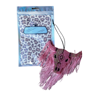 Leopard Background with Rear view Mirror Car Freshie Cardstock Bag Insert | 30 pk