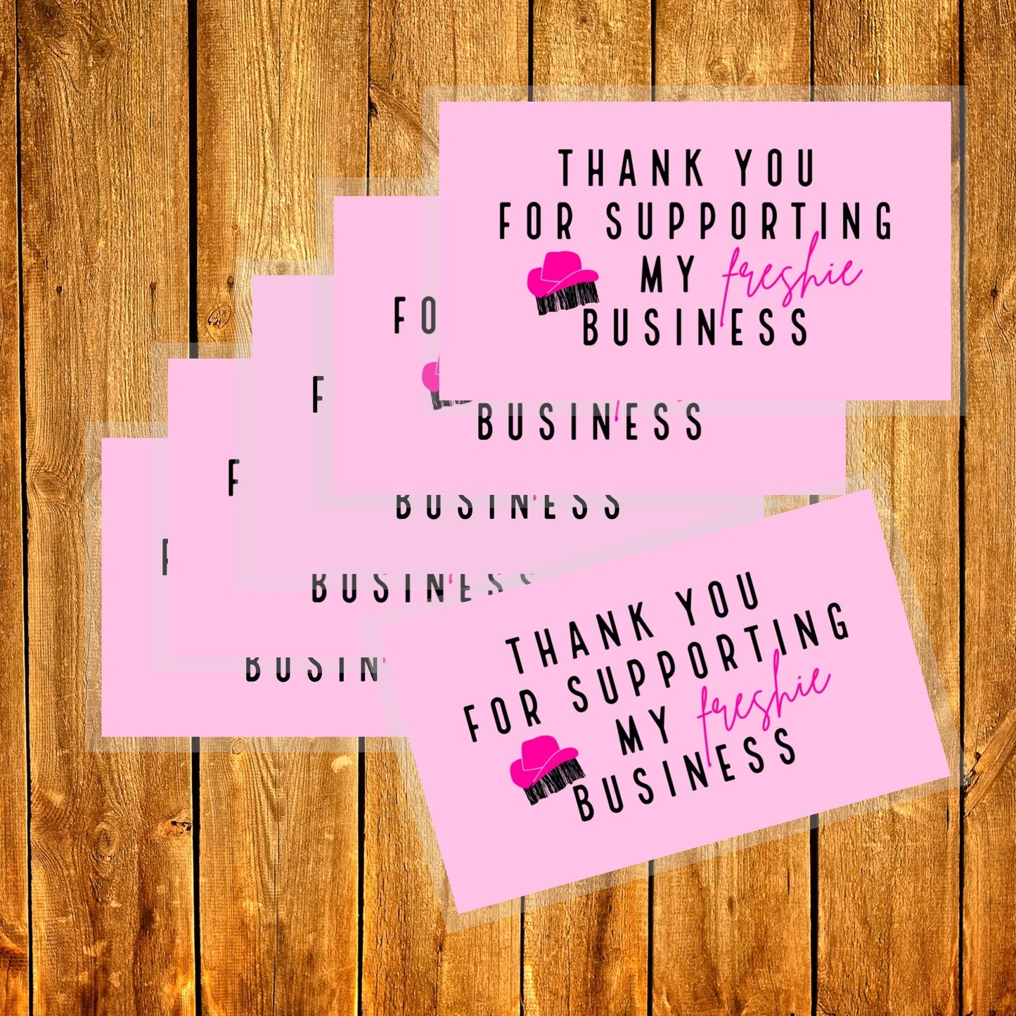 Thank You for Supporting My Freshie Business |  2x3.5" Business Card Size