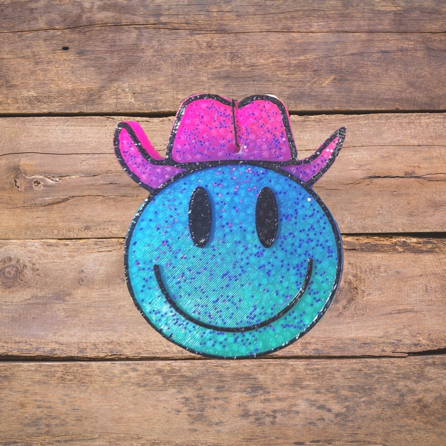 Cowboy Hat Smiley Face  Silicone Mold