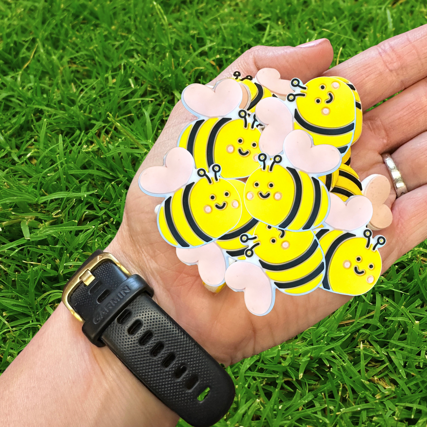 Bumble Bee Silicone Focal Bead | 12 Pack