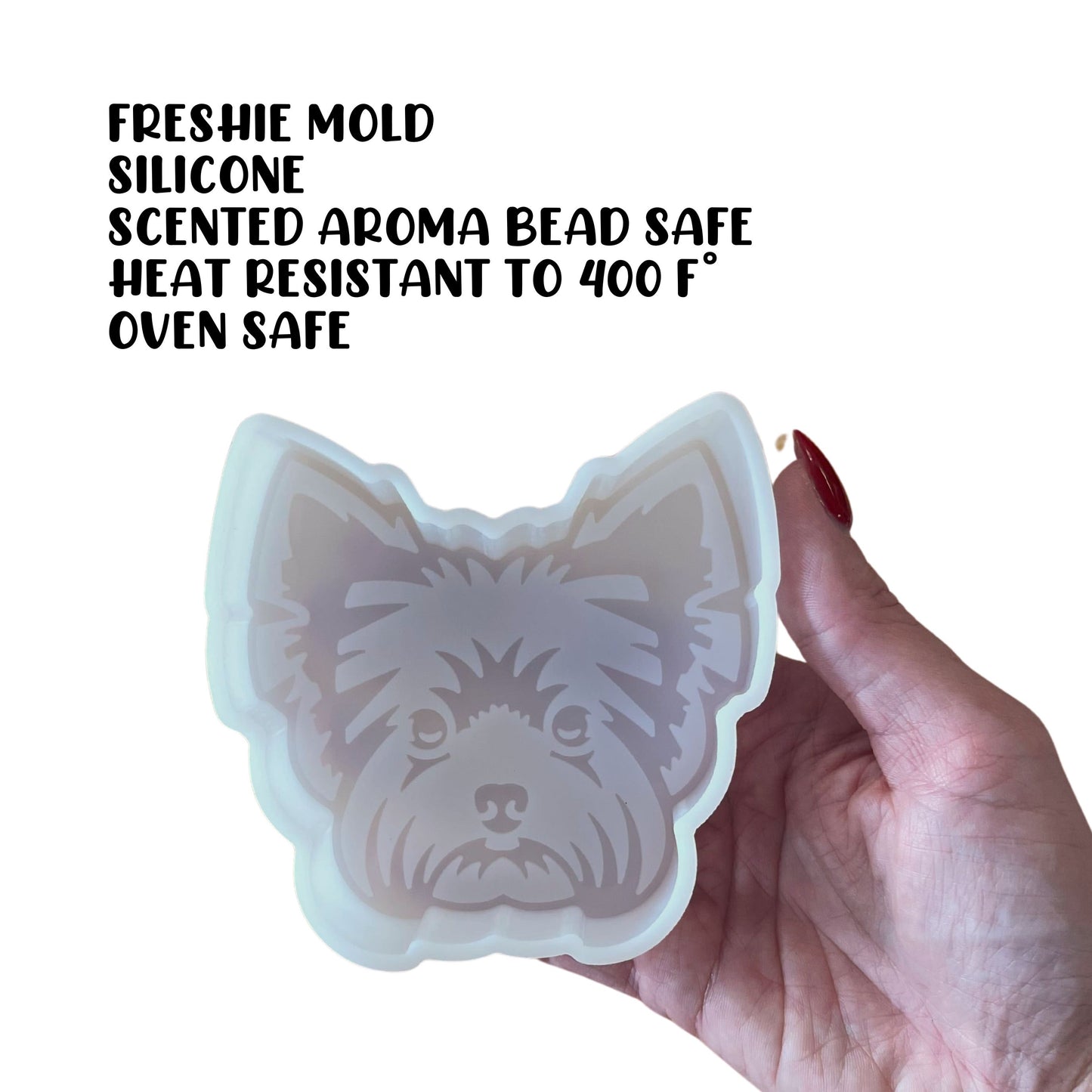 Yorkie Dog Car Freshie Silicone Mold