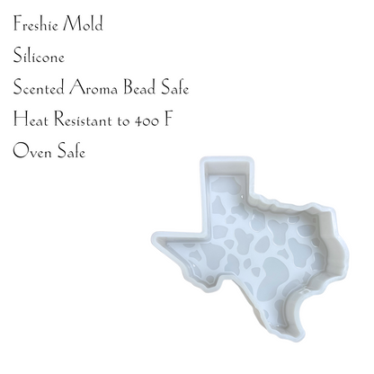 Texas State Cow Print Silicone Mold