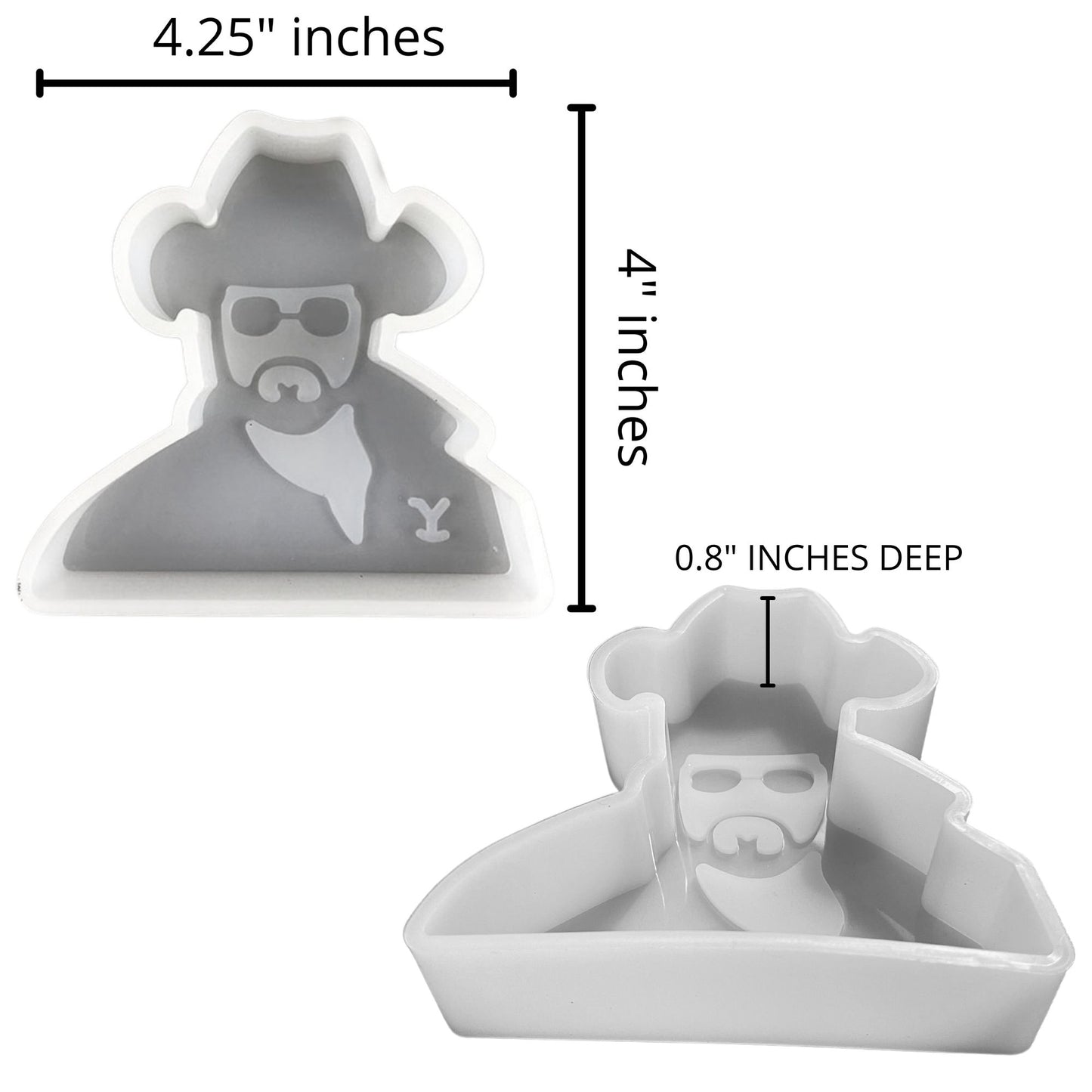 4 Pack- Y Cowboy Silicone Molds