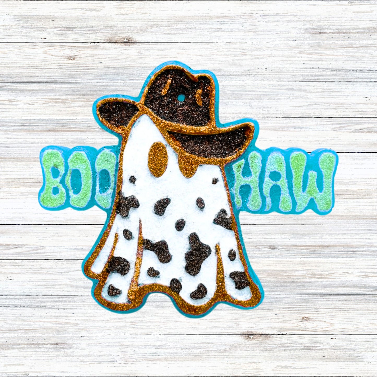 Boo Haw Ghost Cowboy Hat Silicone  Mold