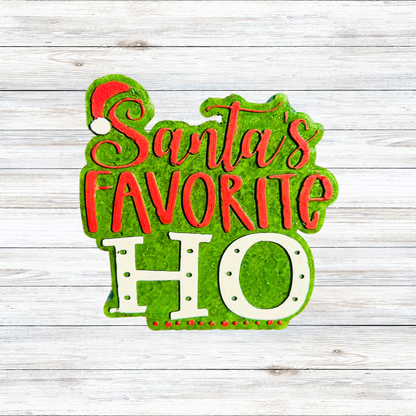 Santa’s Favorite Ho Inappropriate Christmas Silicone Mold