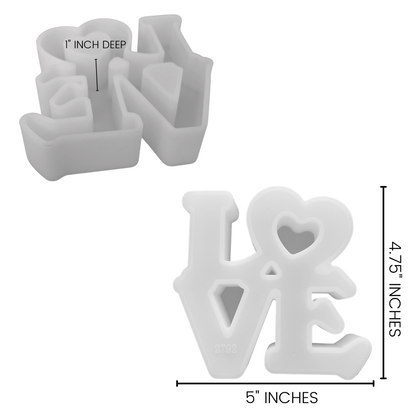 Valentine Themed Silicone Mold | 4 pk