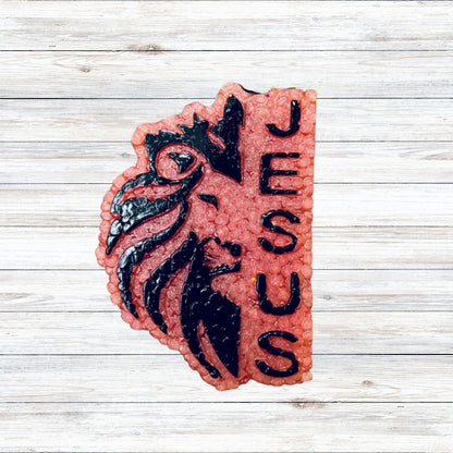 Jesus of Judah Lion Silicone Freshie Mold 4.2x3x0.8”