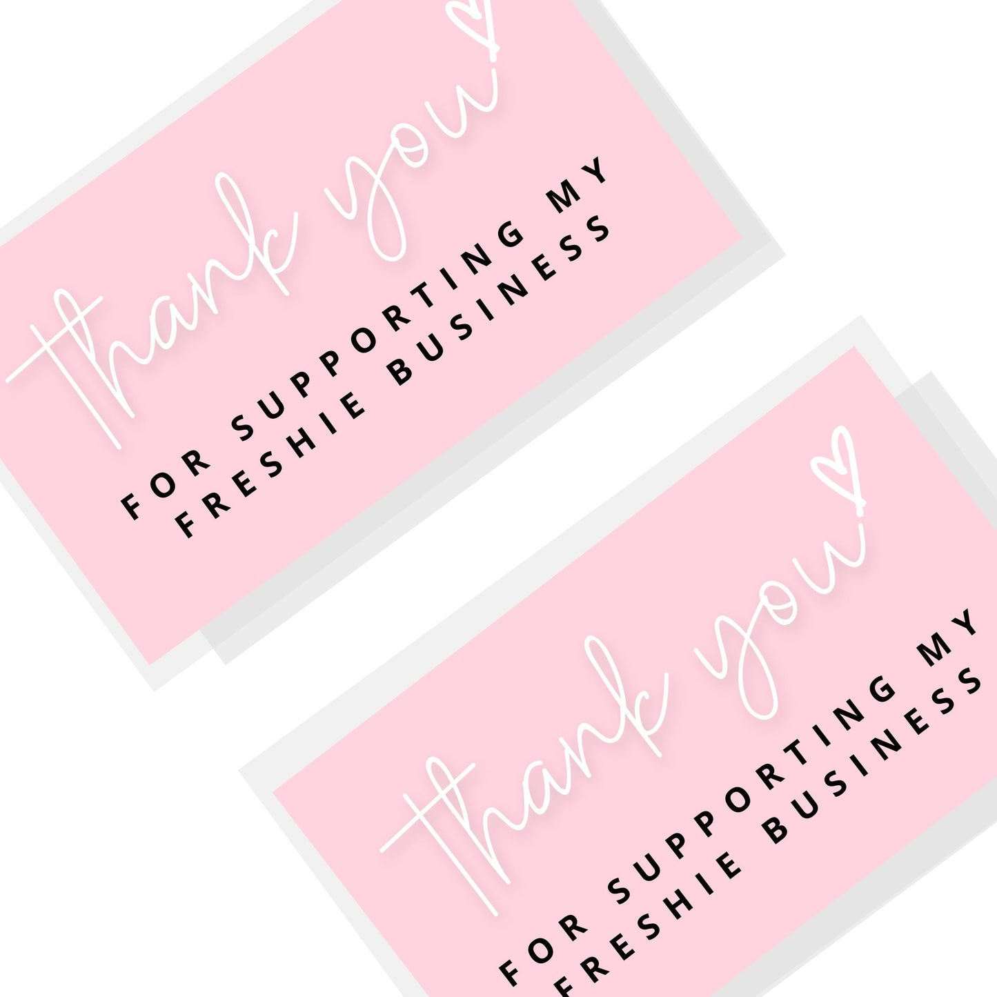 Thank You for Supporting My Freshie Business Cards | 2x3.5" inches Business Card