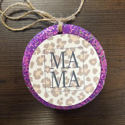Leopard Mama Cardstock Cutouts for Freshies | 12 Pack | 2.5" Inch Circles | Freshie Supplies | Western Designs