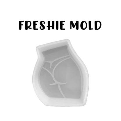 Butt Cheeks Thong Cheeks Silicone Freshie Mold Handprint Car 3.4x4.1x0.8” Aroma Beads Oven Safe Naked Booty Striper Manly for Men Inappropriate Silicone Mold