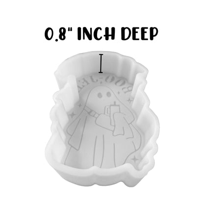 Boujee Boo Ghost with Everywhere Crossbody Bag and Tumbler Freshie Silicone Car Freshie Mold 2.5x4” Fall Halloween Spooky Freshener Trendy