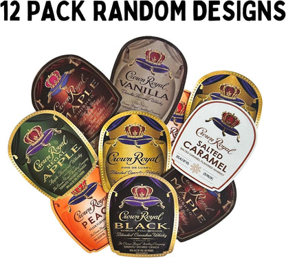 Crown Bottle Freshie Cardstock Cutouts 12 pk Mixed | 1.8" x 2.3