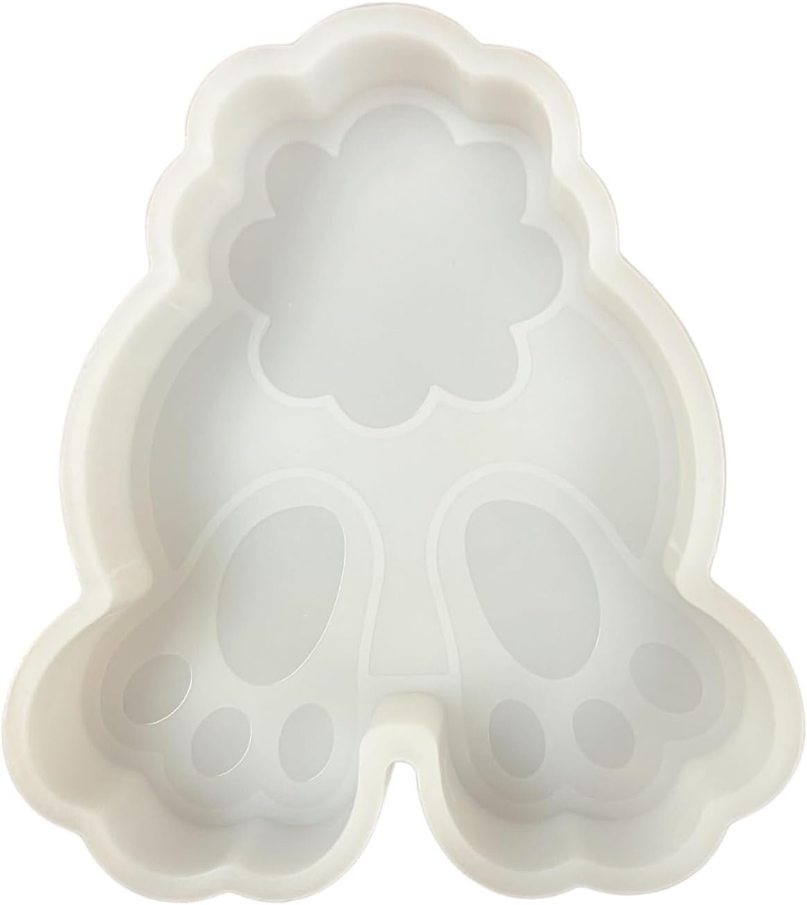Bunny Tail Butt Easter Car Freshie Silicone Mold 4 x 3.5 x 0.8” inches Easter Bunny Cotton Tail for Scented Aroma Beads Oven Safe Bake up to 450 F Candy, Resin, Bundle Freshie Supplies