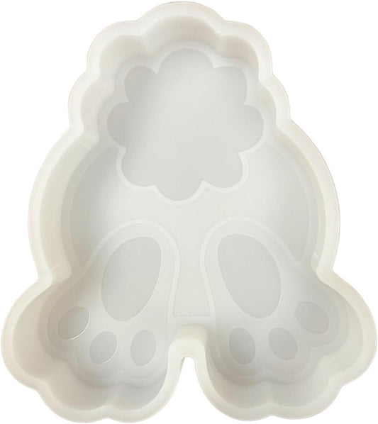 Bunny Tail Butt Easter Car Freshie Silicone Mold 4 x 3.5 x 0.8” inches Easter Bunny Cotton Tail for Scented Aroma Beads Oven Safe Bake up to 450 F Candy, Resin, Bundle Freshie Supplies