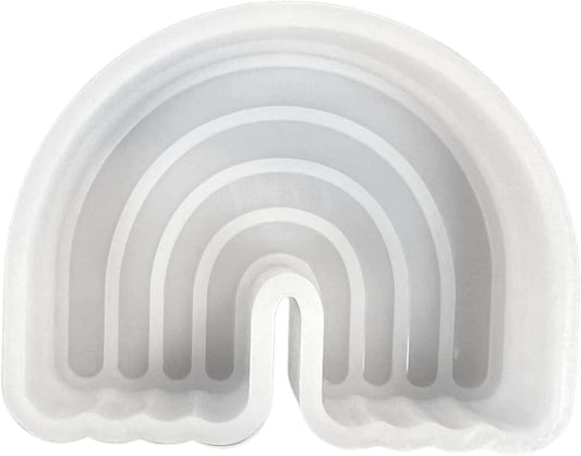 Boho Rainbow Simple Freshie Silicone Mold 2.5x3.75x1” for Scented Aroma Beads Car Candle, Soap, Resin Oven Safe Bake Heat Resistant to 400 F Girl Set
