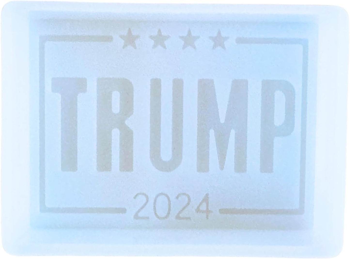 Trump 2024 Freshie Silicone Mold 3 x 4 x 0.8” inches Presidential Election Republican American July for Scented Aroma Beads Supplies Resin, Car Candles, Soap Oven Safe Bake Heat Resistant to 400 F