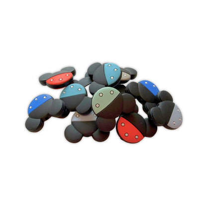 Mouse Ears Silicone Focal Beads 12pk Bulk 0.97x1.18” Magical Beadable Pen Character DIY Bracelet Making Kit Castle Keychain Mixed Craft